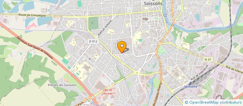 localisation de l'entreprise MONSIEUR GUILLAUME ALLART à SOISSONS