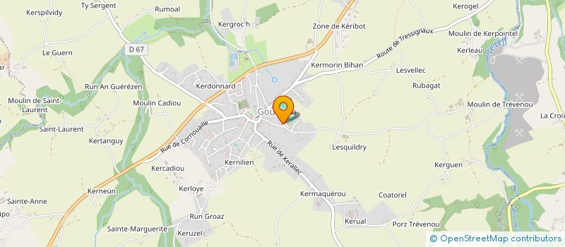 localisation de l'entreprise MONSIEUR GUILLAUME ALZETTO  GOMMENEC'H