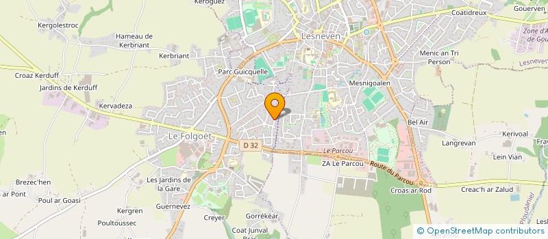 localisation de l'entreprise MONSIEUR GUILLAUME AMBROISE-RENDU  LE FOLGOET