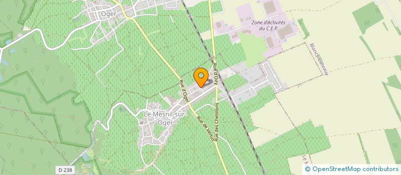 localisation de l'entreprise MONSIEUR GUILLAUME AMILLET  LE MESNIL-SUR-OGER