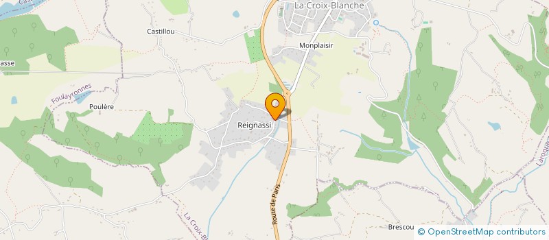 localisation de l'entreprise MONSIEUR GUILLAUME ARBONA  LA CROIX-BLANCHE