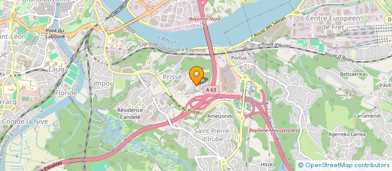 localisation de l'entreprise MONSIEUR GUILLAUME ARNAUD  BAYONNE