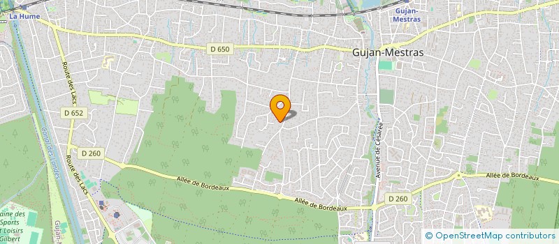 localisation de l'entreprise MONSIEUR GUILLAUME ARNE  GUJAN-MESTRAS