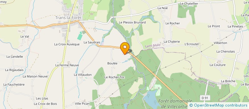 localisation de l'entreprise MONSIEUR GUILLAUME ARTUR DE LA VILLARMOIS  TRANS-LA-FORET