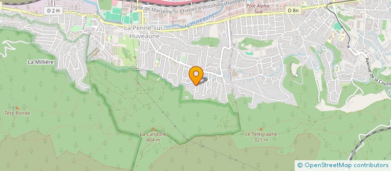 localisation de l'entreprise MONSIEUR GUILLAUME ATERO  LA PENNE SUR HUVEAUNE