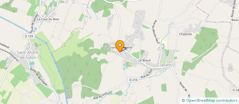 localisation de l'entreprise MONSIEUR GUILLAUME AUBAIN  CRAVANS