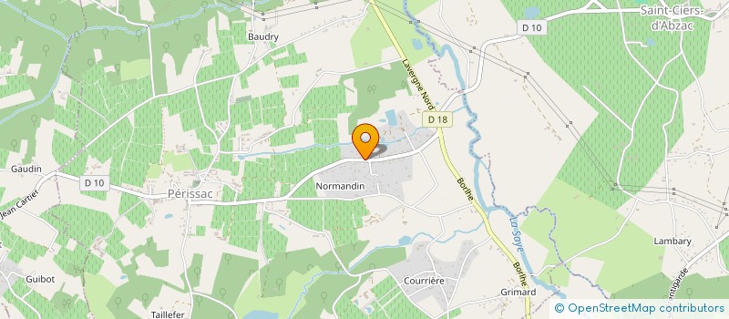 localisation de l'entreprise MONSIEUR GUILLAUME AUBERT  PERISSAC