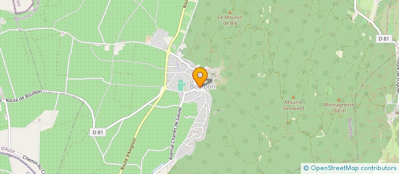 localisation de l'entreprise MONSIEUR GUILLAUME AUBERT  BOULBON