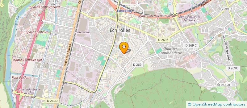 localisation de l'entreprise MONSIEUR GUILLAUME AUBIN à ECHIROLLES
