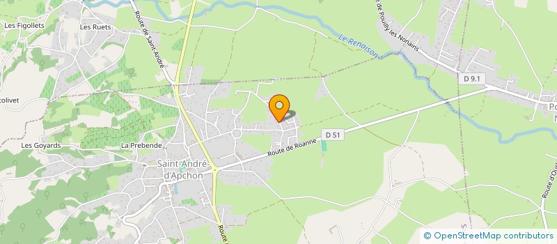 localisation de l'entreprise MONSIEUR GUILLAUME AUDAY  SAINT-ANDRE-D'APCHON