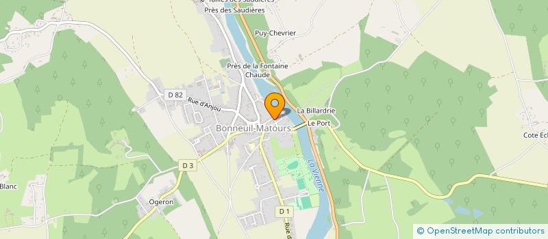 localisation de l'entreprise MONSIEUR GUILLAUME AUDOUARD à BONNEUIL-MATOURS