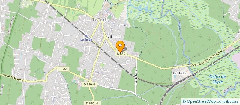 localisation de l'entreprise MONSIEUR GUILLAUME AUGIER à LE TEICH