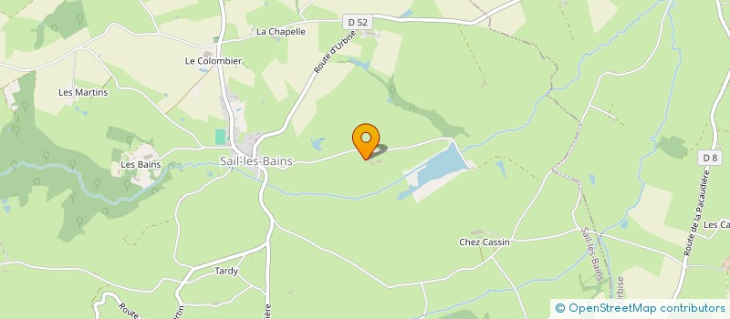 localisation de l'entreprise MONSIEUR GUILLAUME AUGIER  SAIL-LES-BAINS