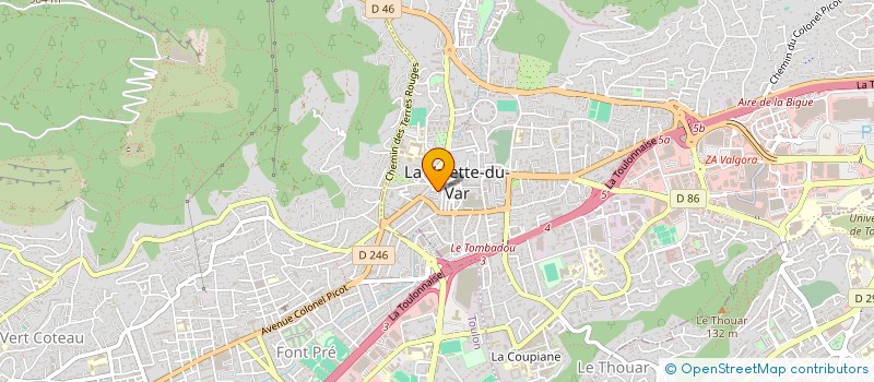 localisation de l'entreprise MONSIEUR GUILLAUME AVELINE  LA VALETTE DU VAR