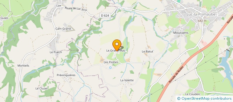 localisation de l'entreprise MONSIEUR GUILLAUME AZEMAR  LUC-LA-PRIMAUBE