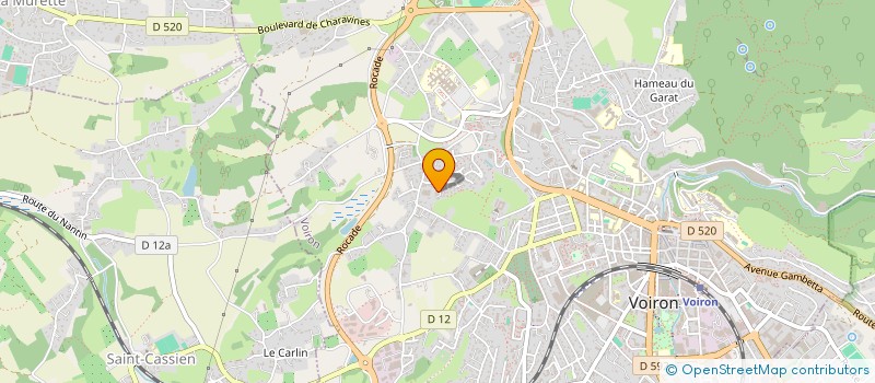 localisation de l'entreprise MONSIEUR GUILLAUME BACHER à VOIRON