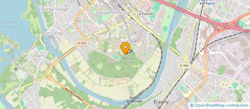 localisation de l'entreprise MONSIEUR GUILLAUME BACLE  CERGY