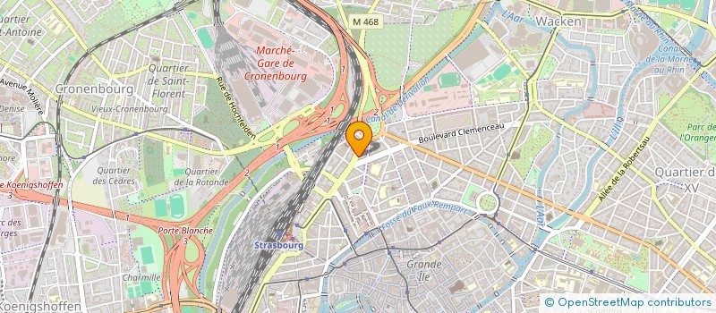 localisation de l'entreprise MONSIEUR GUILLAUME BADEROT à STRASBOURG