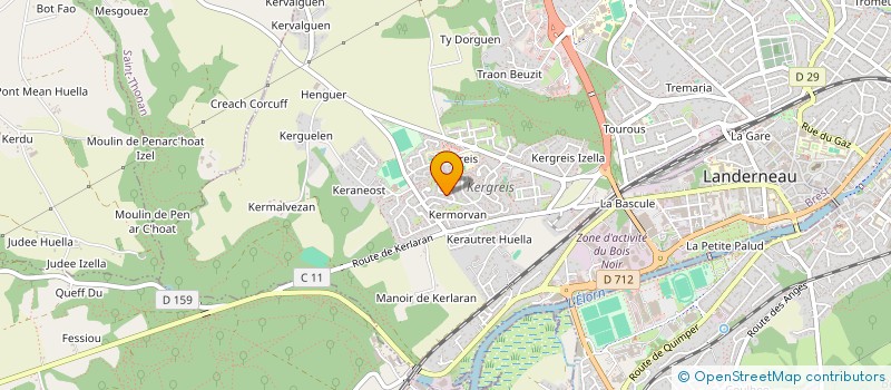 localisation de l'entreprise MONSIEUR GUILLAUME BAILLY  LANDERNEAU