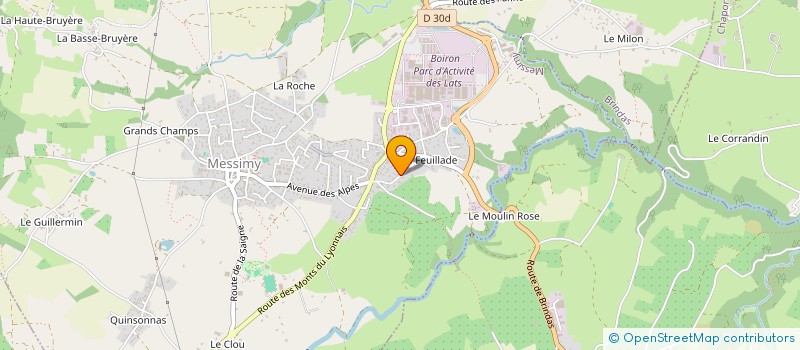 localisation de l'entreprise MONSIEUR GUILLAUME BAILLY  MESSIMY