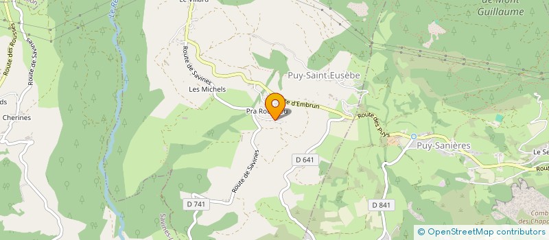 localisation de l'entreprise MONSIEUR GUILLAUME BALISTAIRE  PUY-SAINT-EUSEBE