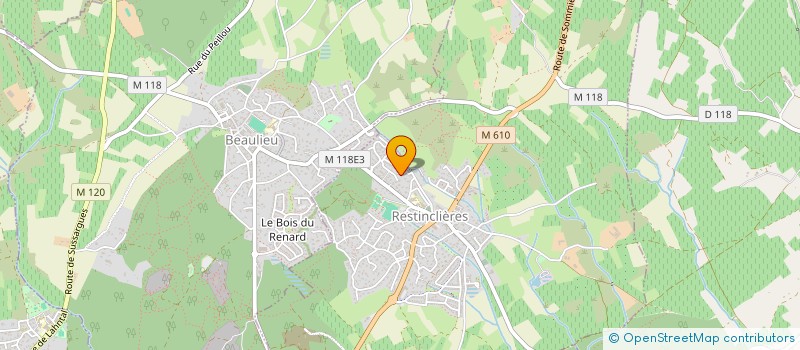 localisation de l'entreprise MONSIEUR GUILLAUME BARBE  RESTINCLIERES