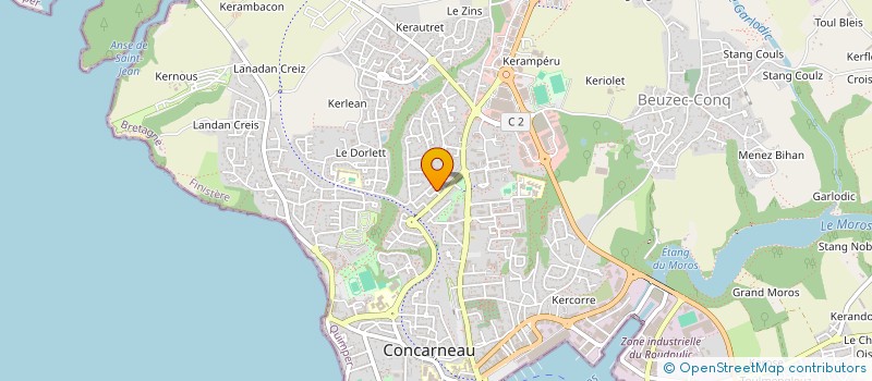localisation de l'entreprise MONSIEUR GUILLAUME BARJOU à CONCARNEAU