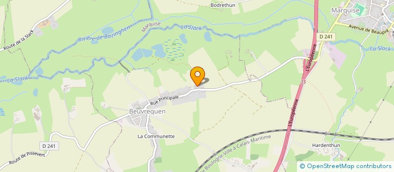 localisation de l'entreprise MONSIEUR GUILLAUME BARRAS  BEUVREQUEN