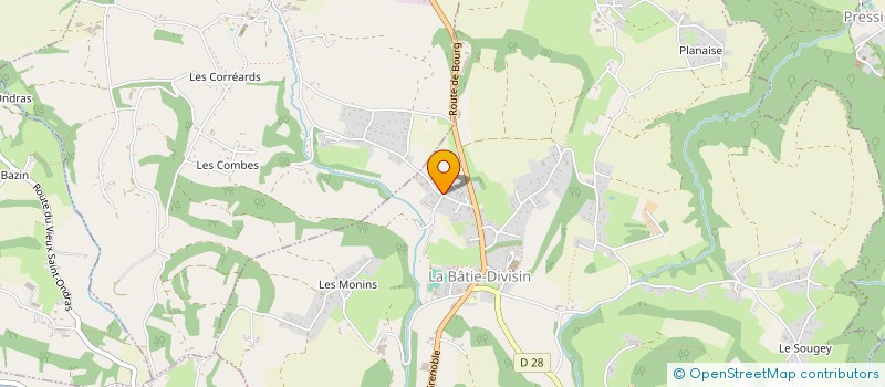 localisation de l'entreprise MONSIEUR GUILLAUME BARRIER DIT L'HERITIER à LES ABRETS-EN-DAUPHINE