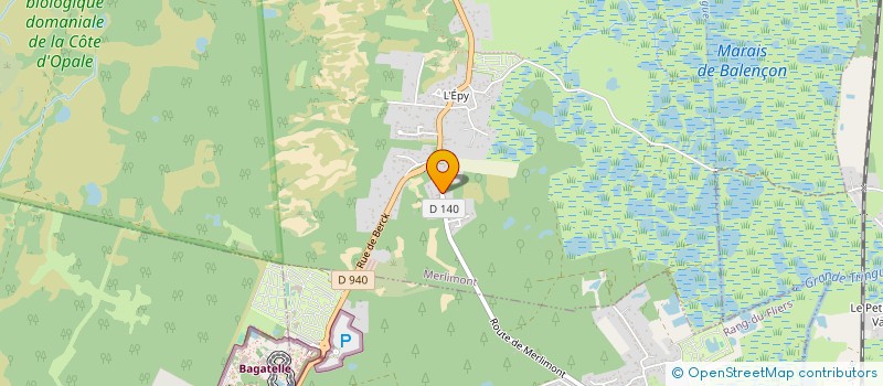 localisation de l'entreprise MONSIEUR GUILLAUME BAUDELOT  MERLIMONT