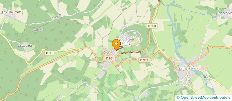 localisation de l'entreprise MONSIEUR GUILLAUME BAUDIN à VEZELAY
