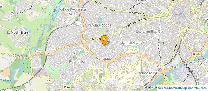 localisation de l'entreprise MONSIEUR GUILLAUME BAUDOIN à LIMOGES
