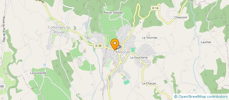 localisation de l'entreprise MONSIEUR GUILLAUME BEFFARA  MEYSSAC