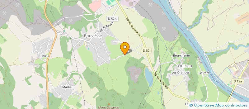 localisation de l'entreprise MONSIEUR GUILLAUME BELAID  BOUVESSE-QUIRIEU