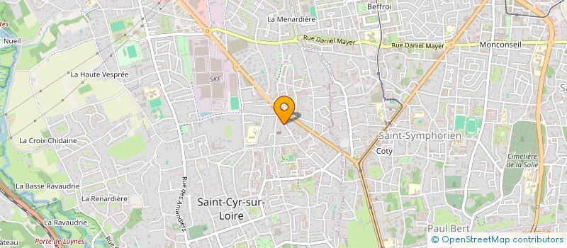 localisation de l'entreprise MONSIEUR GUILLAUME BELLIARD  SAINT-CYR-SUR-LOIRE