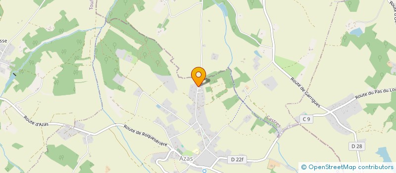 localisation de l'entreprise MONSIEUR GUILLAUME BENDAOUD  AZAS