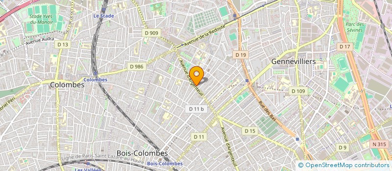 localisation de l'entreprise MONSIEUR GUILLAUME BENETEAU  ASNIERES-SUR-SEINE