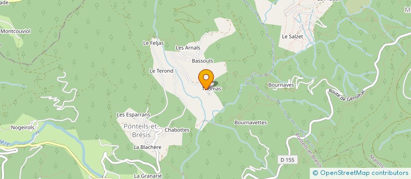 localisation de l'entreprise MONSIEUR GUILLAUME BERGER  PONTEILS-ET-BRESIS