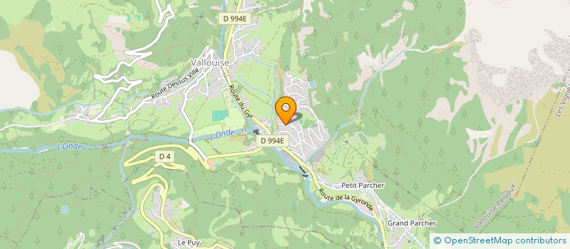 localisation de l'entreprise MONSIEUR GUILLAUME BERGER  VALLOUISE-PELVOUX