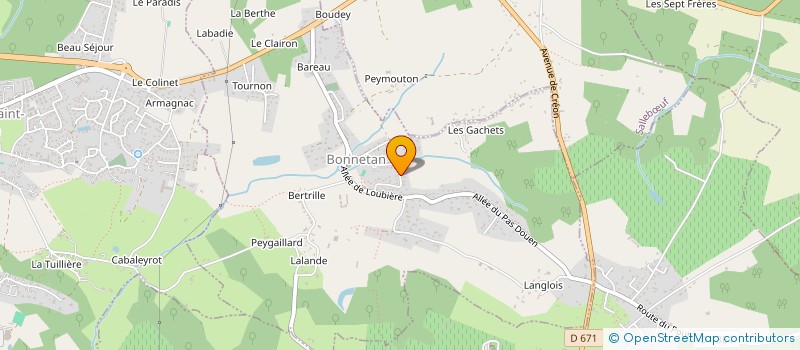 localisation de l'entreprise MONSIEUR GUILLAUME BERGER  BONNETAN