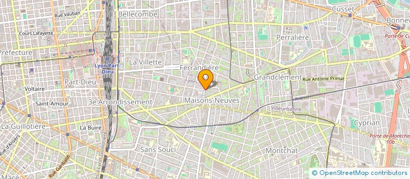 localisation de l'entreprise MONSIEUR GUILLAUME BERGEROT  VILLEURBANNE