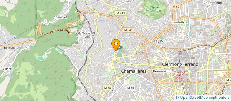 localisation de l'entreprise MONSIEUR GUILLAUME BERGOUGNOUX  CHAMALIERES