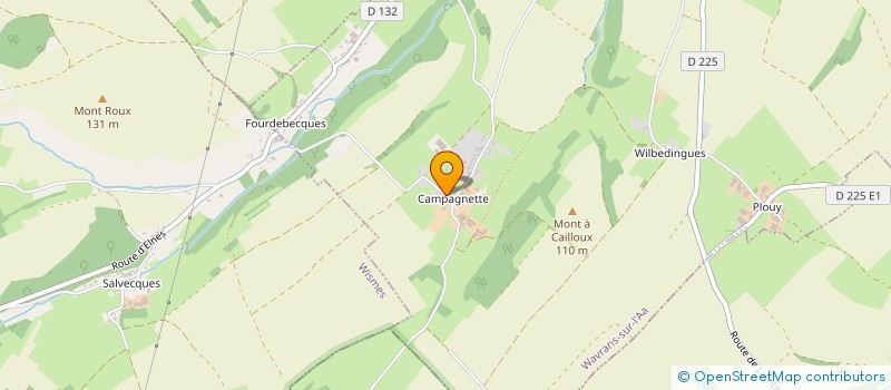 localisation de l'entreprise MONSIEUR GUILLAUME BERNARD  WAVRANS-SUR-L'AA