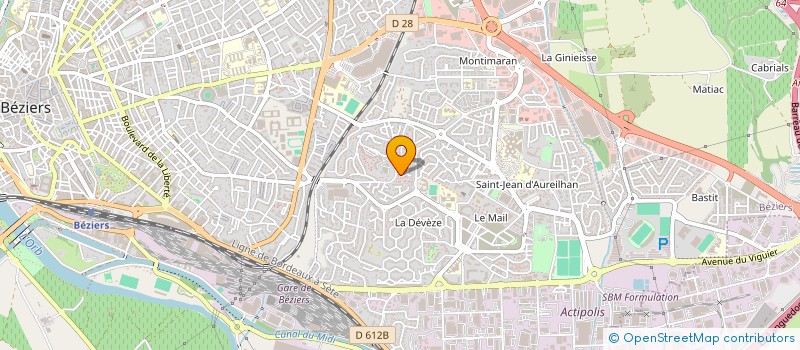 localisation de l'entreprise MONSIEUR GUILLAUME BERNARD à BEZIERS