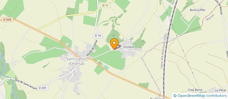 localisation de l'entreprise MONSIEUR GUILLAUME BERNARD à SAINT-GENIS-D'HIERSAC