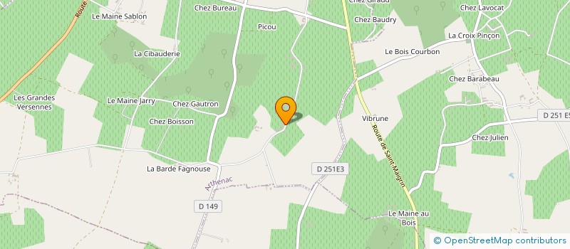 localisation de l'entreprise MONSIEUR GUILLAUME BERNARD à ARTHENAC