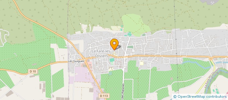 localisation de l'entreprise MONSIEUR GUILLAUME BERNARD  LA FARE-LES-OLIVIERS