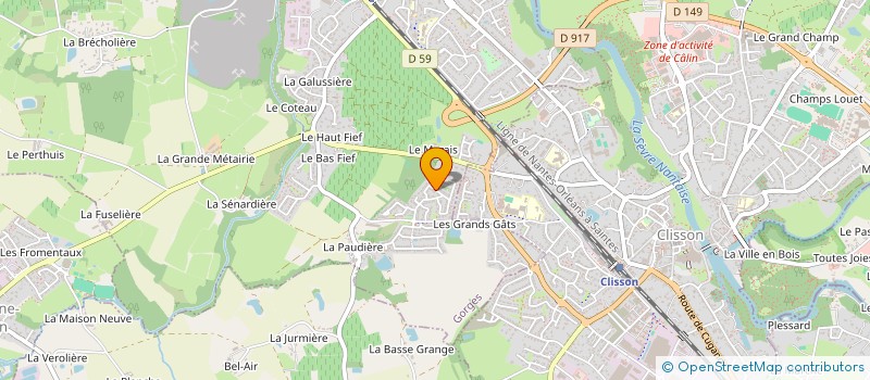 localisation de l'entreprise MONSIEUR GUILLAUME BERNARD  GORGES