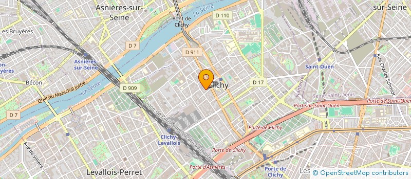 localisation de l'entreprise MONSIEUR GUILLAUME BERNARD  CLICHY