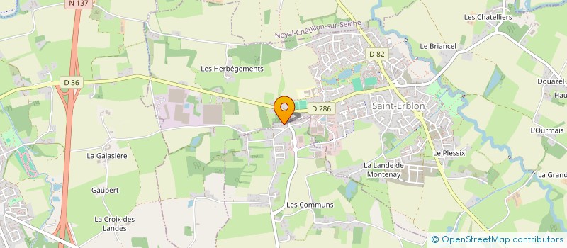 localisation de l'entreprise MONSIEUR GUILLAUME BERNARD  ORGERES